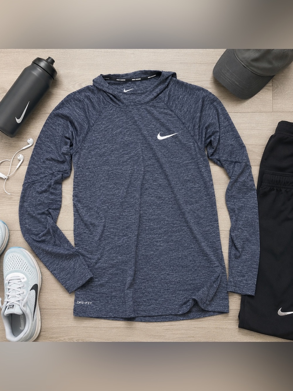 🏊‍♂️ Nike Swim Dri-FIT UPF 40+ Hooded Performance Shirt Men’s Medium